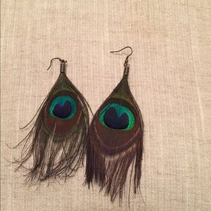 Express peacock earrings