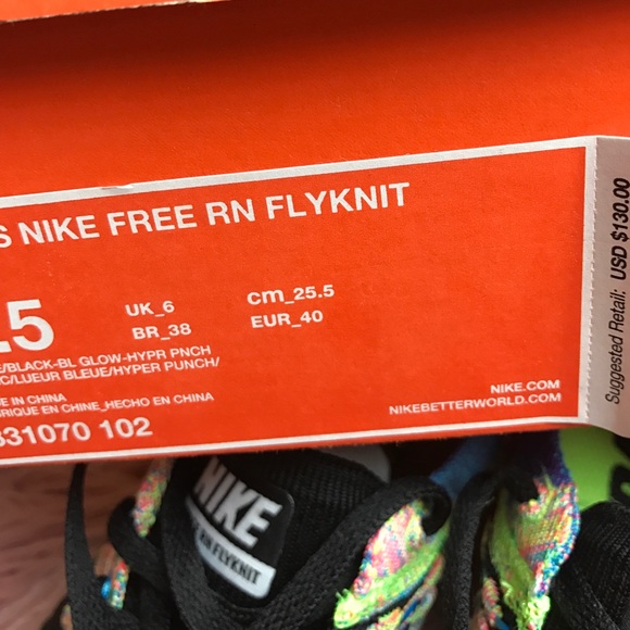 NWT free RN Flyknit - Picture 7 of 8