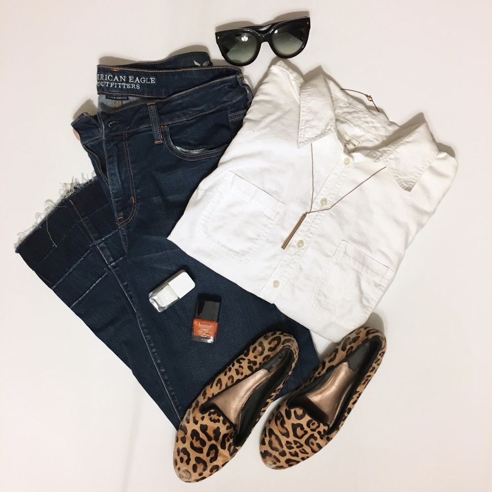 Gap Fitted Boyfriend Button Down