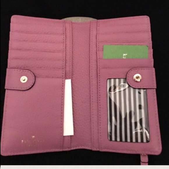 KATE SPADE STACY WALLET RUM RAISIN - Picture 3 of 3