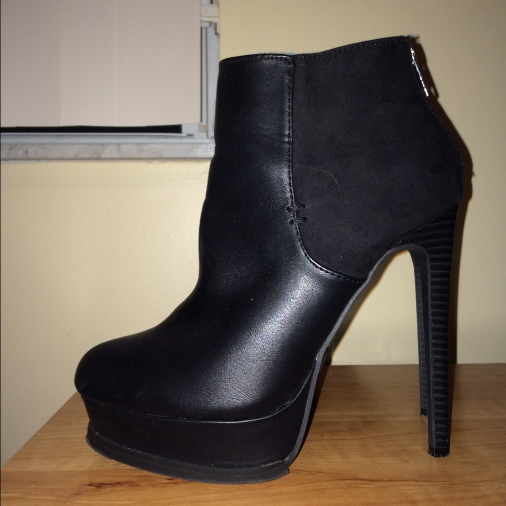 Forever 21 Black Stiletto Booties