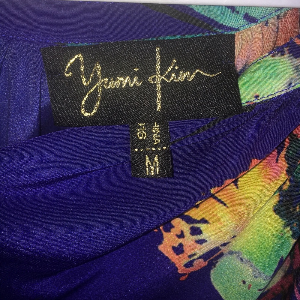 Yumi Kim Blue Electric Reef Silk Top