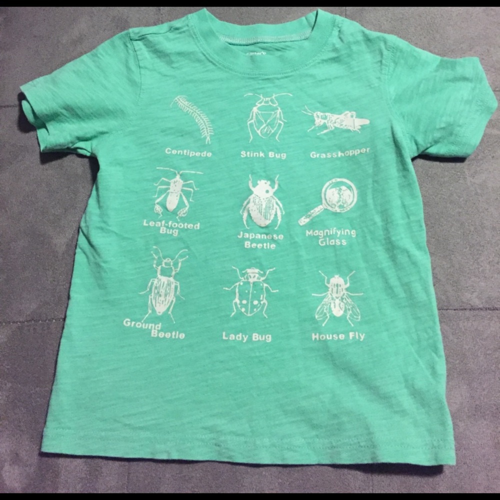 Carter's 3T glow in the dark bug shirt