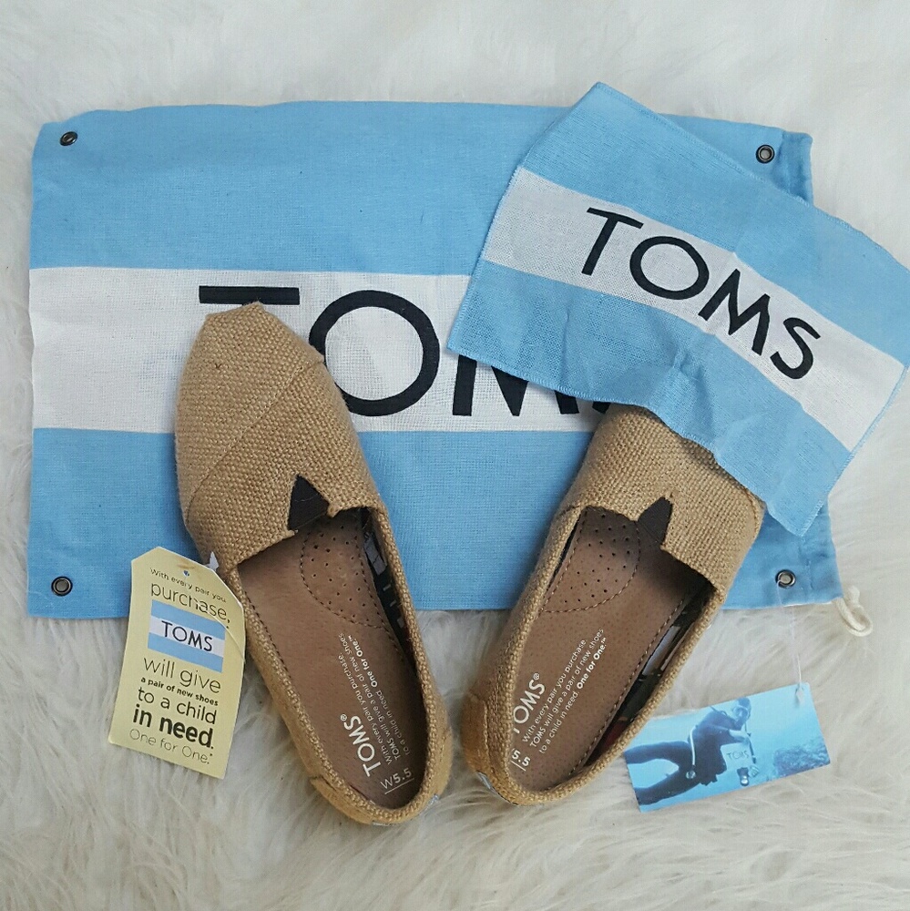 TOMS Natural Burlap Classics Shoes