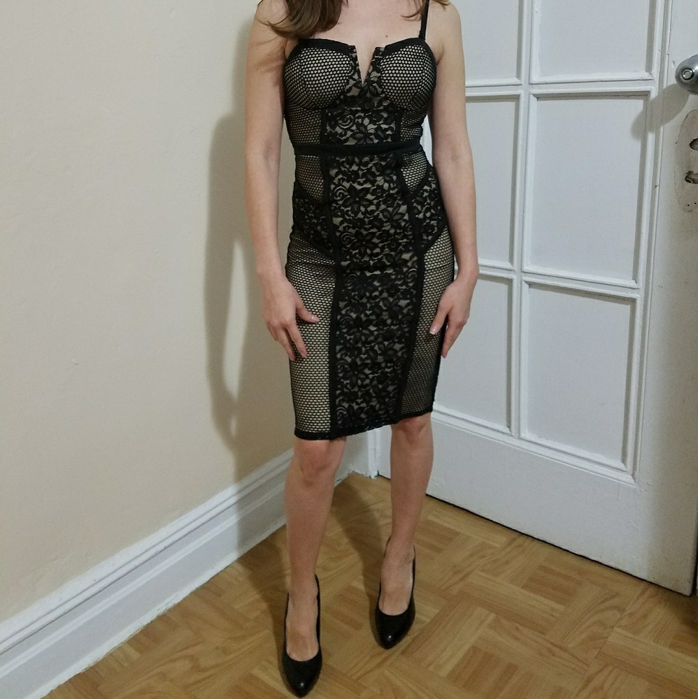 Black/Nude dress