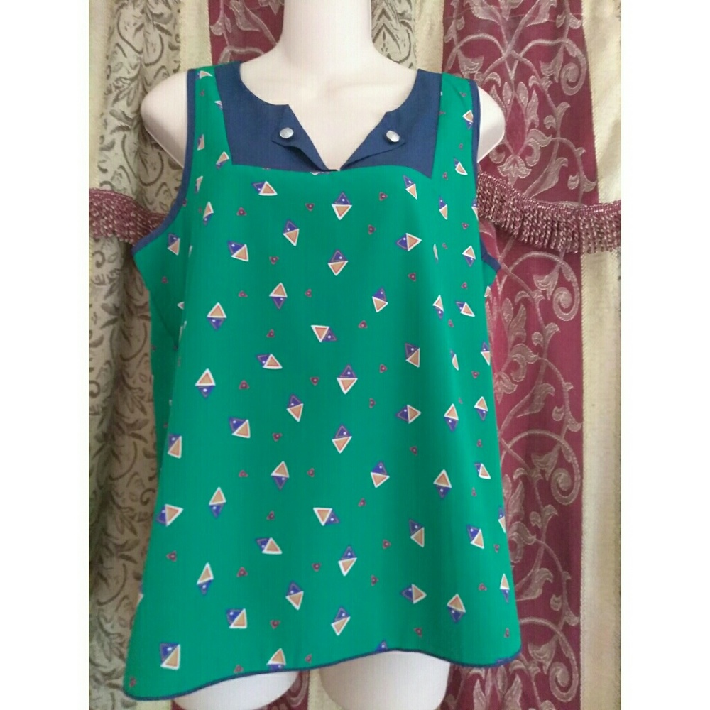 Green blouse