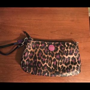Coach leopard wallet