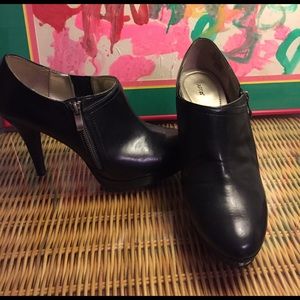 Black 4 1/2 inch heel sexy booties