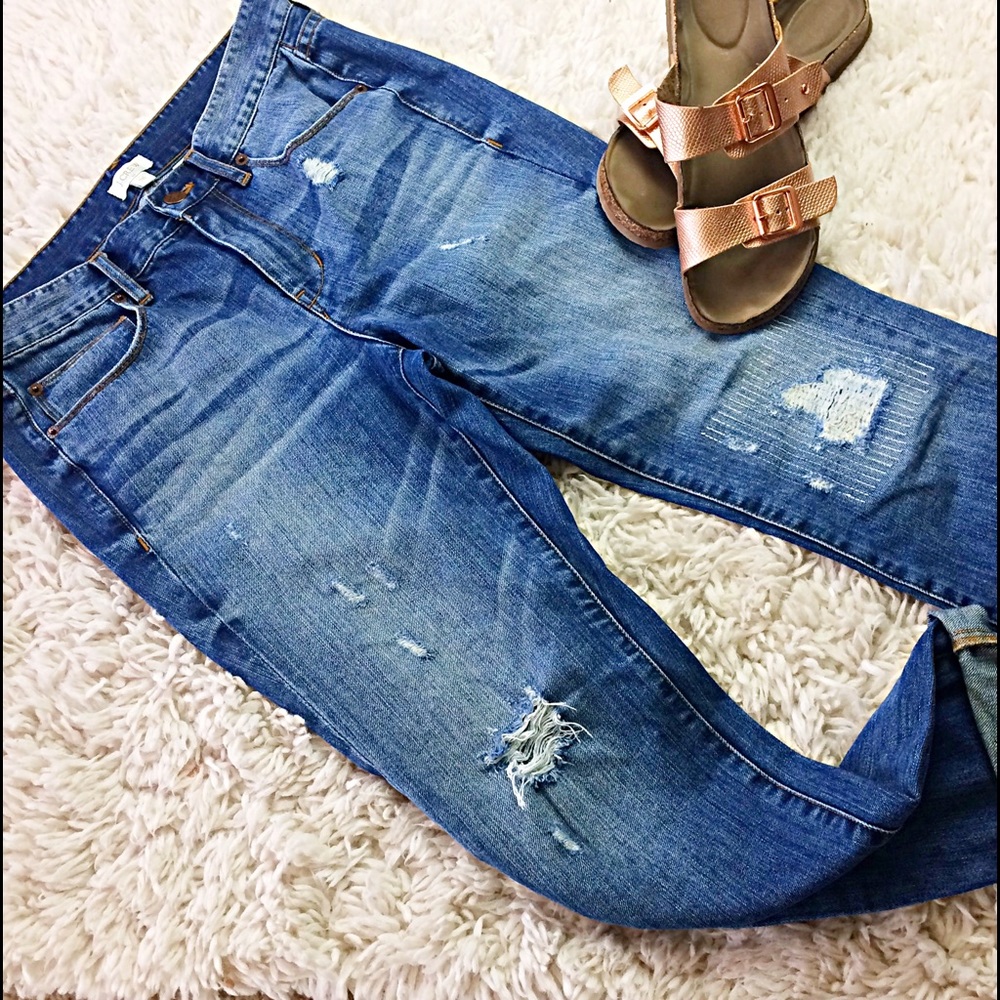 J Crew Distressed Jeans