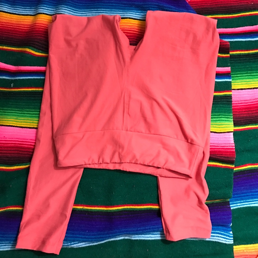 LuLaRoe one size peach leggings solid