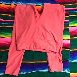 LuLaRoe one size peach leggings solid