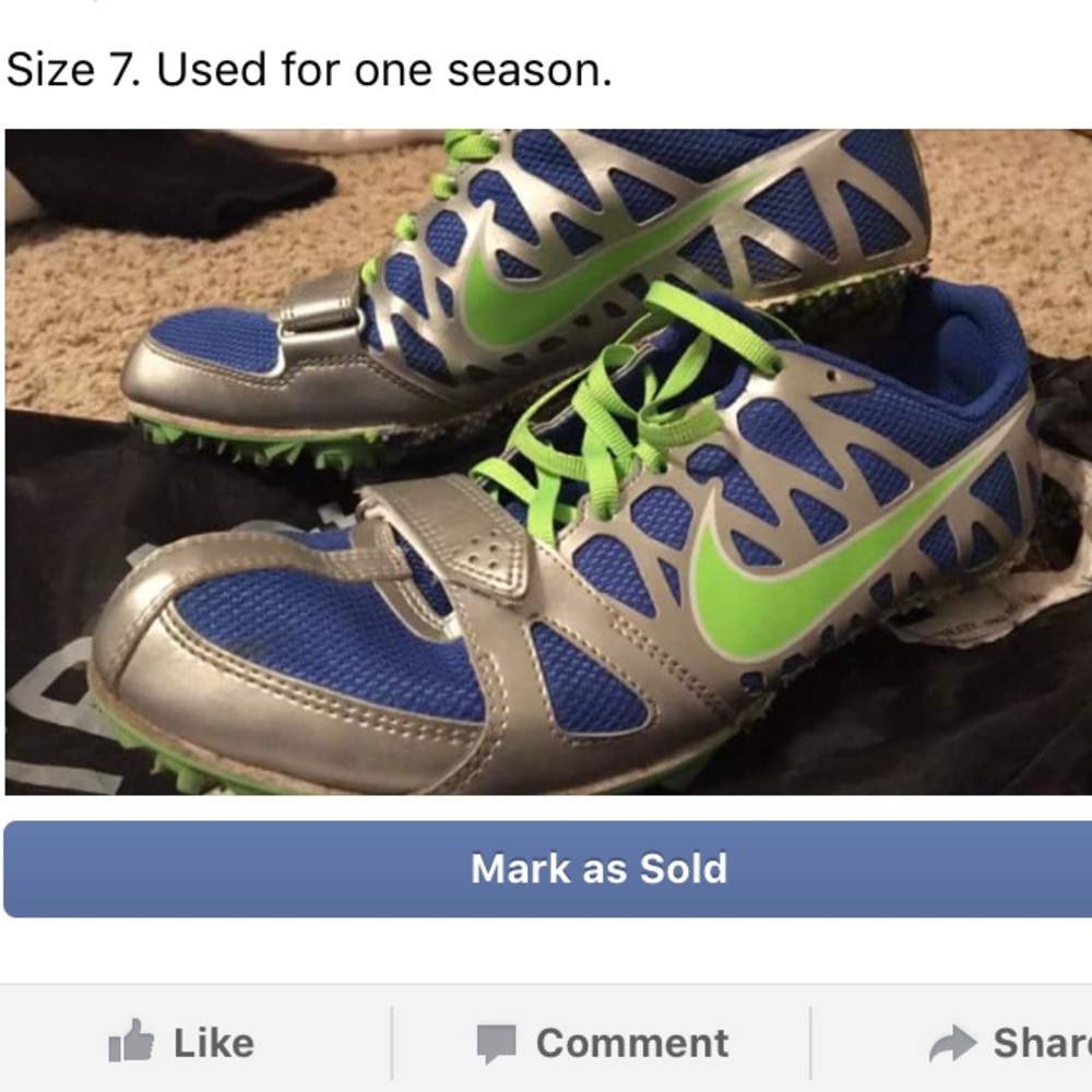 Women's Nike track spikes