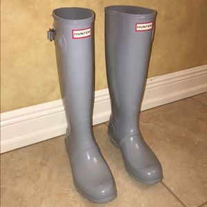 Porcelain Blue Hunter Rainboots