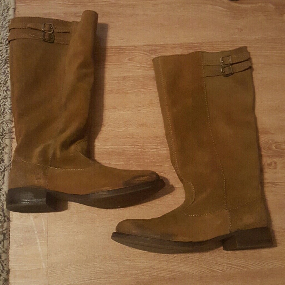 Suede Zara Boots Size 10