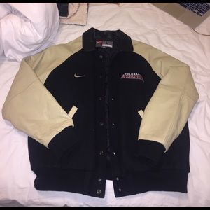 🏒Men's Nike avalanche leather varsity jacket