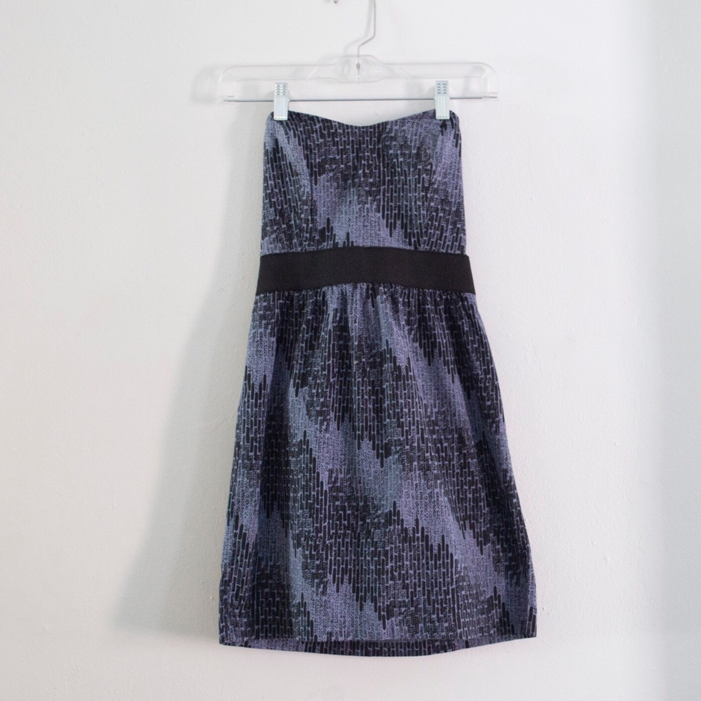 silence + noise strapless dress