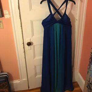 H&M blue/aqua "beach" dress