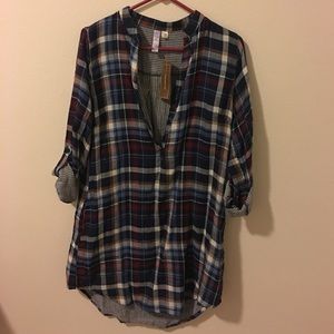 BRAND NEW WITH TAGS. Plaid dress with pockets