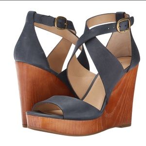 LuckyBrand Lyndell, Moroccan blue, size 10, wedges