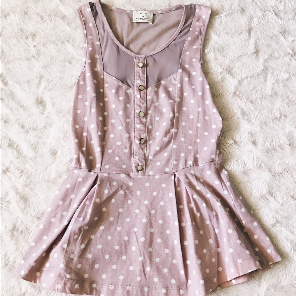 💌SOLD💌 Mesh Peplum Top