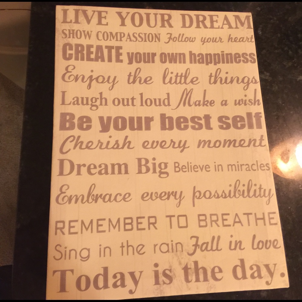 Quotes on a Canvas