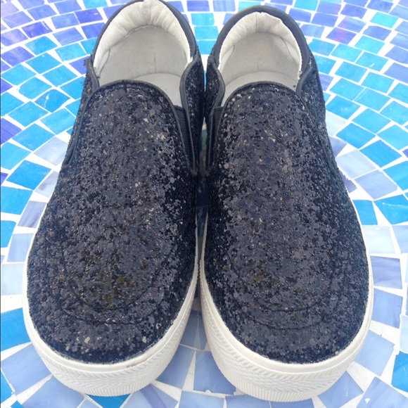 SOLD!  🎉HP🎉LIKE NEW!  Ash Glitter platform sneakers - Picture 4 of 4