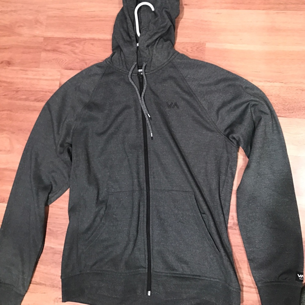 Mens grey RVCA hoodie