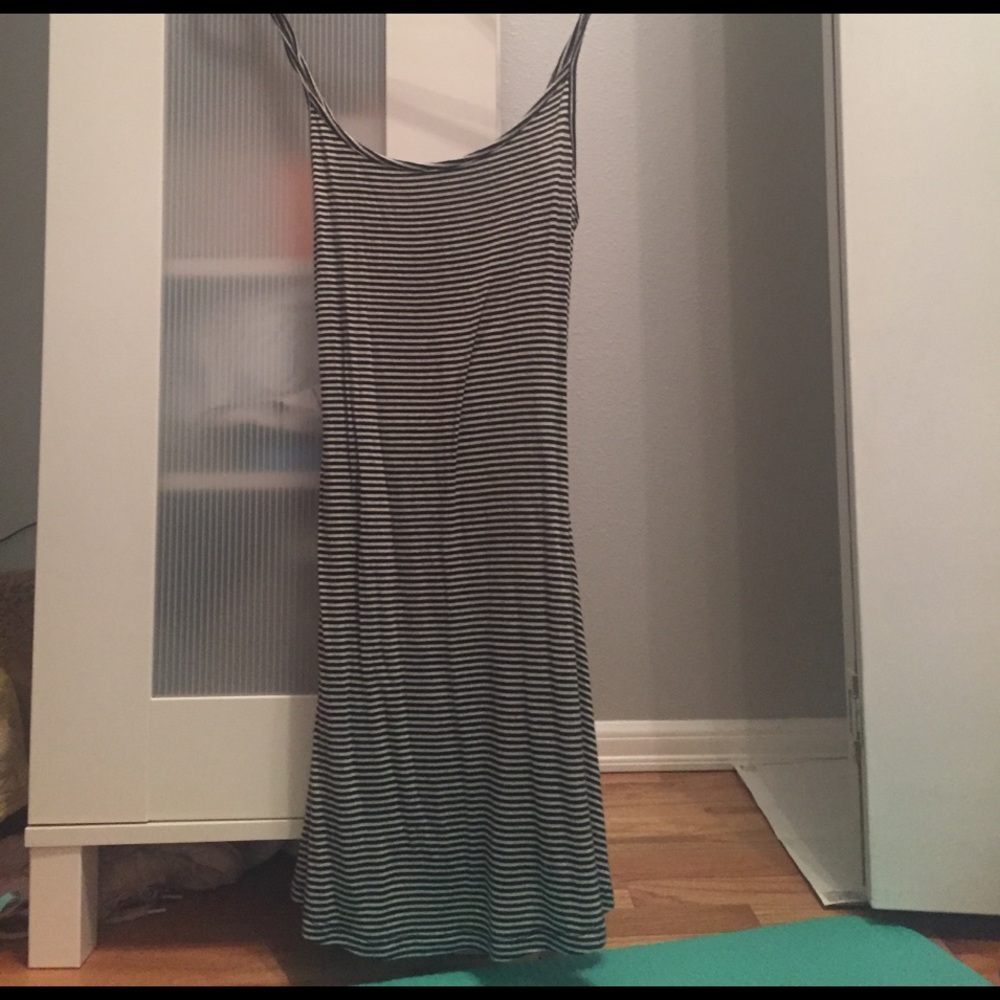 Brandy Melville Black and White Striped Dress