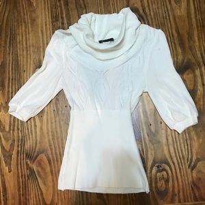 Dressy blouse with cowl neck
