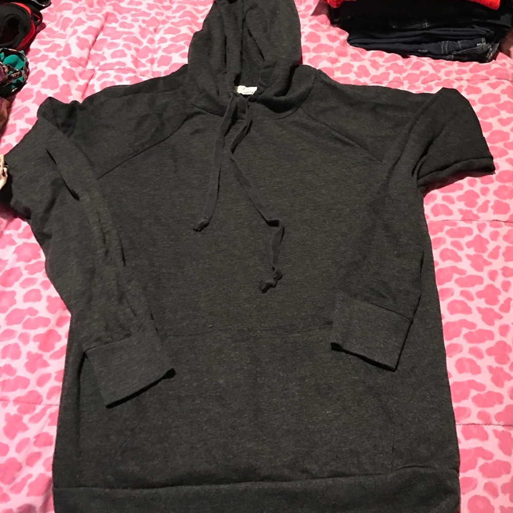 Dark gray hoodie