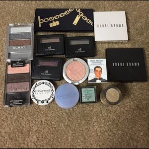 Lot of 14 random eye shadows & glitter