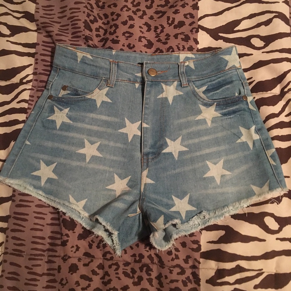 Jean star shorts
