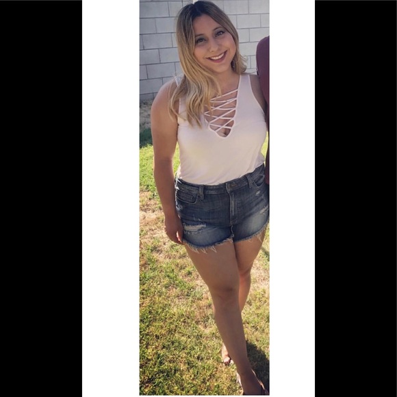 High Ride Denim Shorts - Picture 2 of 4