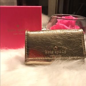 Kate Spade gold 6 ring key pouch