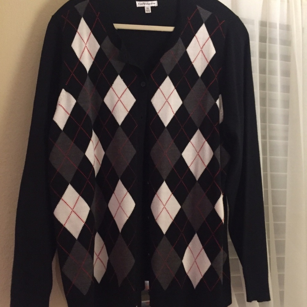 Croft&Barrow plaid cardigan - NEW