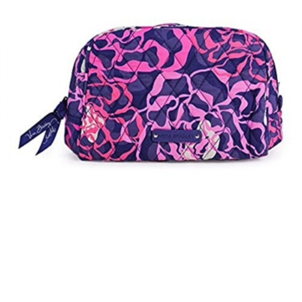 Vera Bradley cosmetics bag in katalina pink