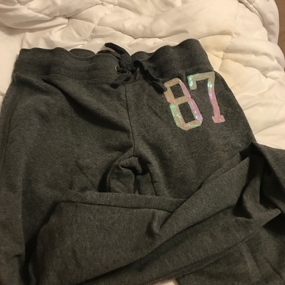 Gray sweat pants