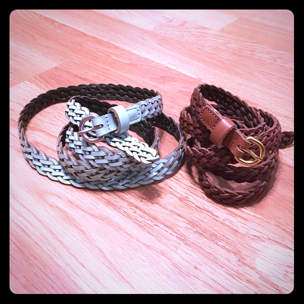 *SOld*Two Gap Braided Leather Belts