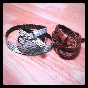 *SOld*Two Gap Braided Leather Belts