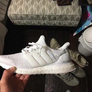All white ultraboost