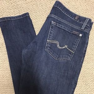 7 For All Man Kind Sz 29 Skinny Roxanne Jeans