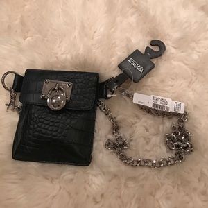MICHAEL KORS FAUX ALLIGATOR POUCH