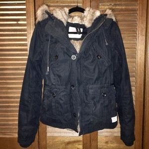 TNA Military Jacket from Aritzia (Black, Small)