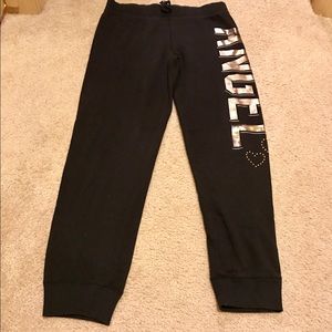 Girls XL black sweats, "Angel"