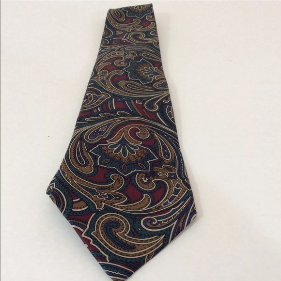 Geoffrey Beene 100% Silk Tie Pre-Owned - Picture 1 of 3