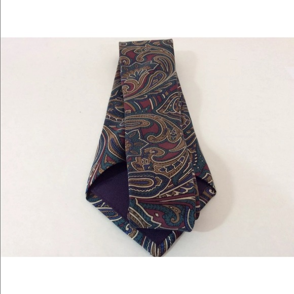 Geoffrey Beene 100% Silk Tie Pre-Owned - Picture 2 of 3