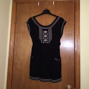 Black dress with beautiful stitching
