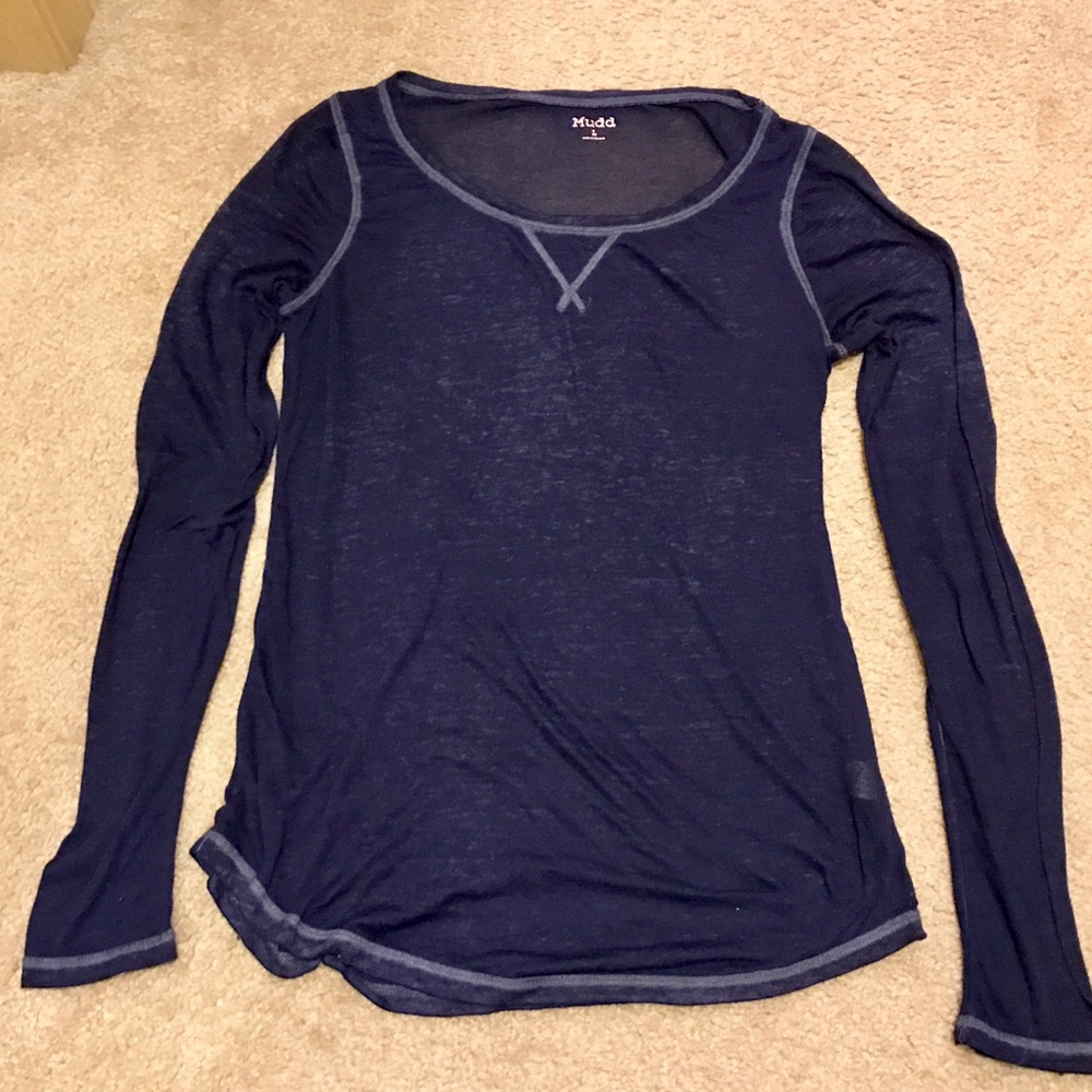 Blue long sleeve Mudd shirt size Juniors L