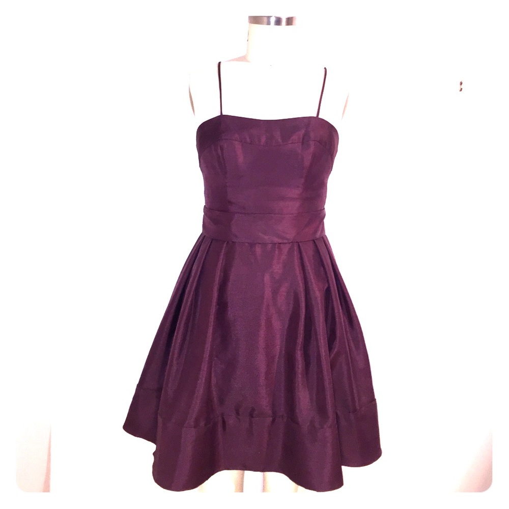 Plum cocktail dress