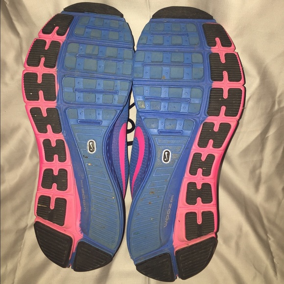 Hot Pink and Blue Nike Zoom Structure 17 - Picture 4 of 7